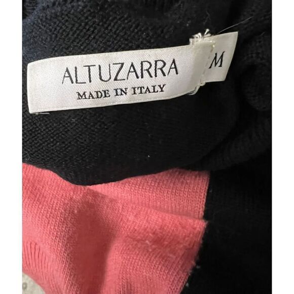 Altuzarra Black Sleeveless Knit Blocked Turtle Neck Sweater Size Medium - Picture 3 of 4